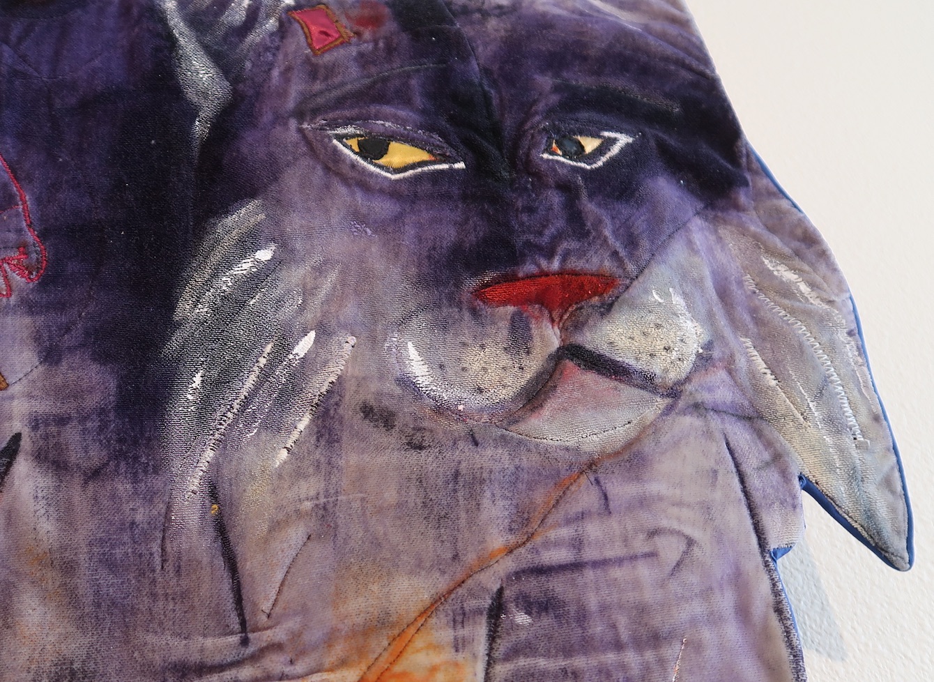"The Purple Lynx" by Nancy Erickson - Detail